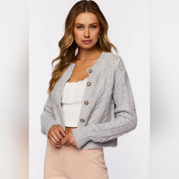 トップス Lace Trimmed Pearl Button Cardigan 2BE8930_SET.jpg?v=1769238739&